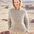 Strickanleitung: Sandfarbener Pulli im Ajourmuster