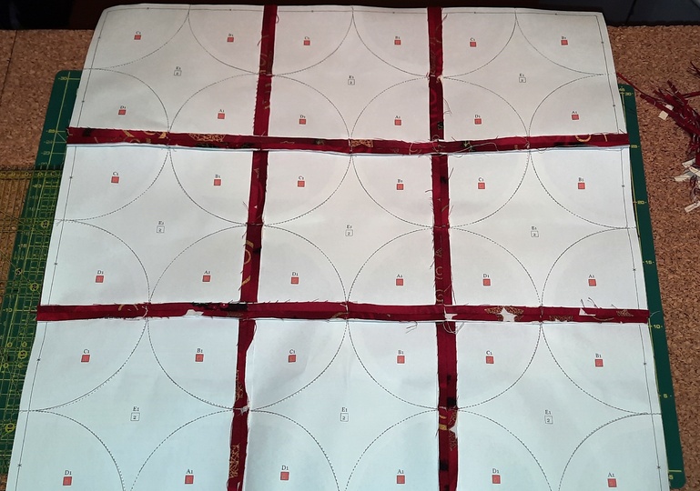 Nähen auf Papier, eine Grundanleitung für Kurven