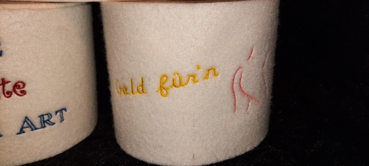 Stickdatei Klopapier Rolle "Gold für'n...."