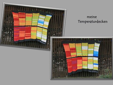Anleitung für eine Temperaturdecke mit 8 Mustern/Farben