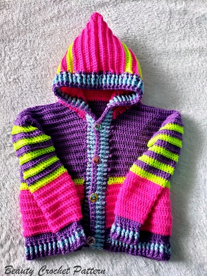 Basic Hooded Kids Cardigan
