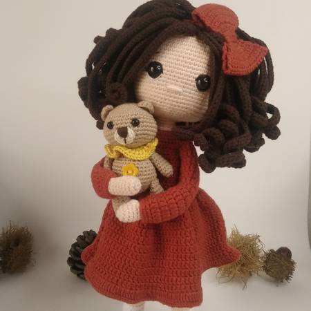 Princess crochet dress for dolls (portuguese/spanish)