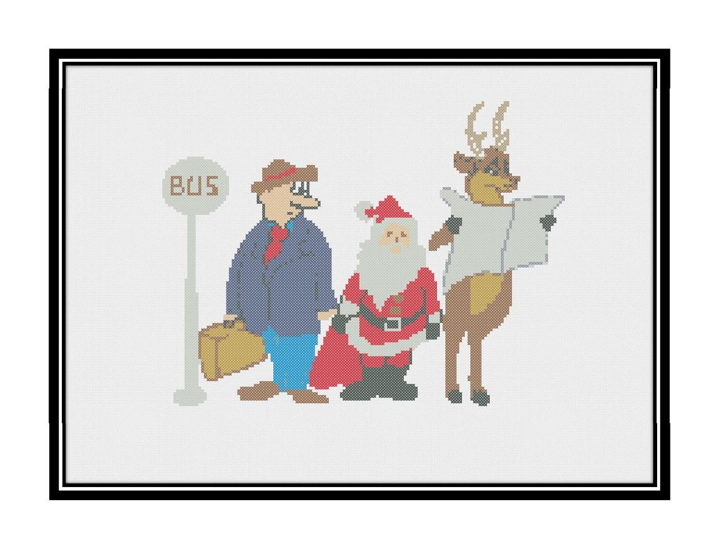 Christmas cross stitch pattern