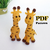 Giraffe Crochet Pattern, Easy Crochet Amigurumi Pattern