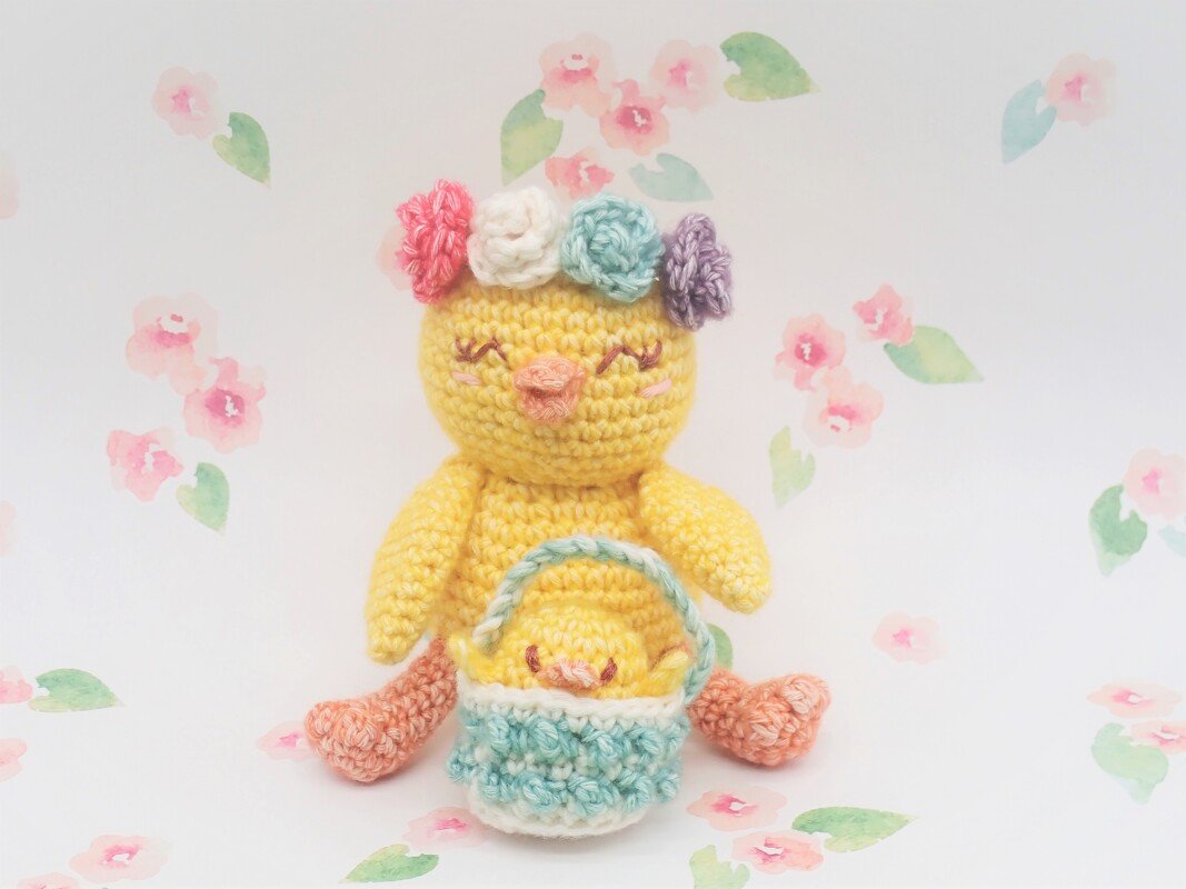 Mama and Baby Chick- Crochet Amigurumi Pattern