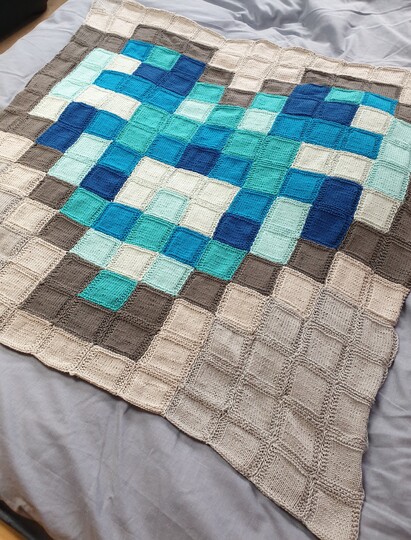 Anleitung Die Herz Kuschel Decke