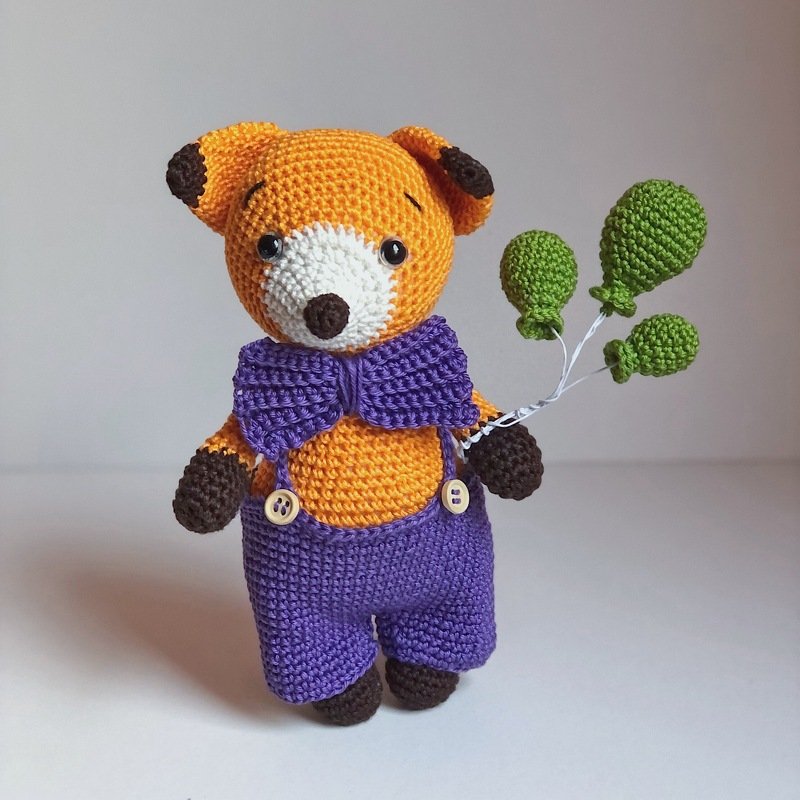 Häkelanleitung Fuchs "Shushu mit Luftballons" - Bild 5