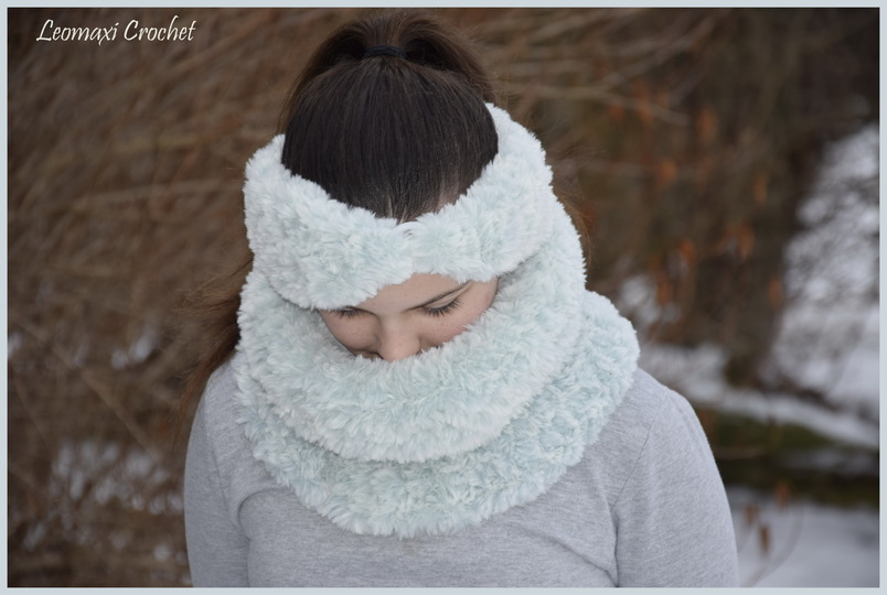 - ODETTE - Pelz Set, Stirnband und Kragen häkeln, jedes Material, alle Gr.