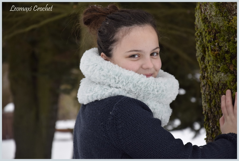 - ODETTE - Pelz Set, Stirnband und Kragen häkeln, jedes Material, alle Gr.