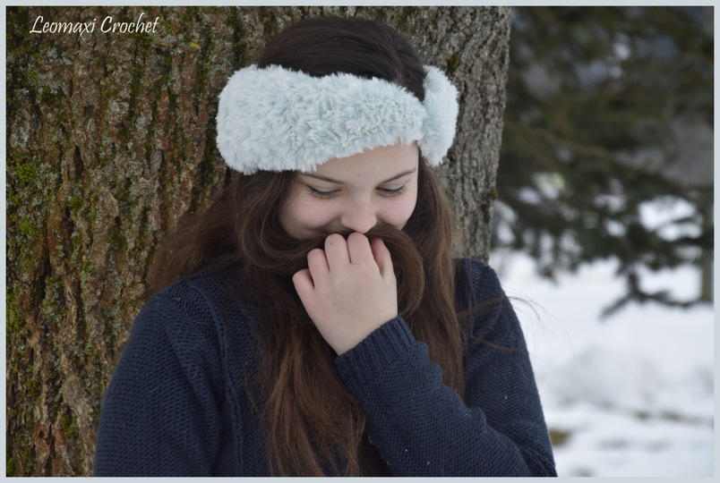 - ODETTE - Pelz Set, Stirnband und Kragen häkeln, jedes Material, alle Gr.