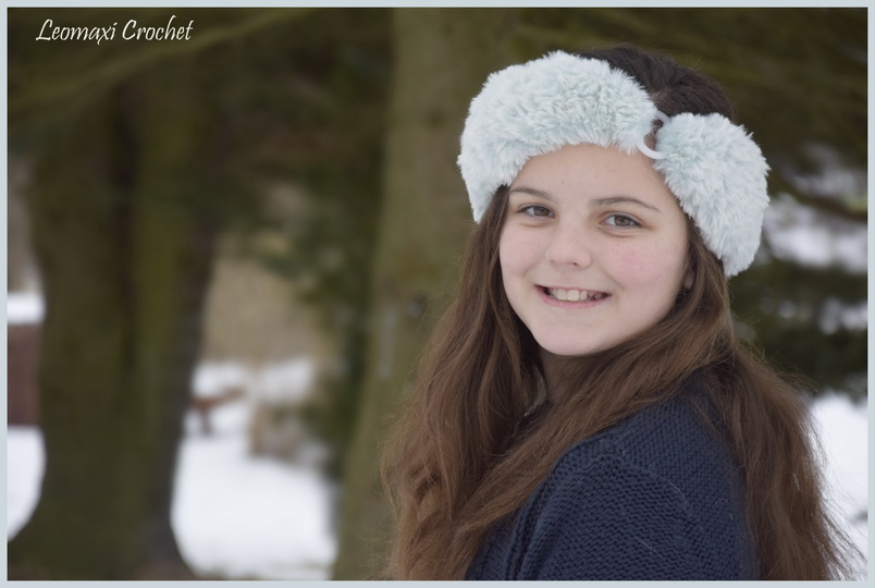 - ODETTE - Pelz Set, Stirnband und Kragen häkeln, jedes Material, alle Gr.