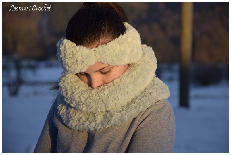 - ODETTE - Pelz Set, Stirnband und Kragen häkeln, jedes Material, alle Gr.