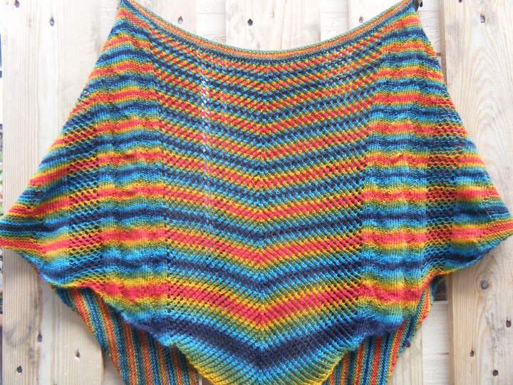 Knitting pattern scarf "colourful time out"