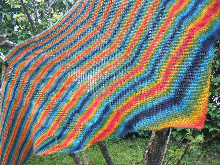 Knitting pattern scarf "colourful time out"