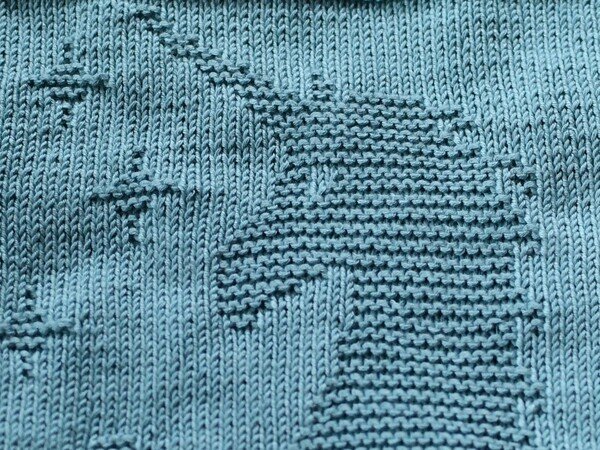 Knitting Pattern Washcloth "Unicorn" - easy