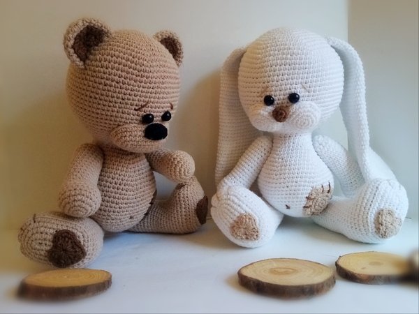 Puffy teddy bear crochet pattern