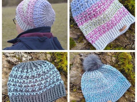 Häkelanleitung Mütze "Night Shift"