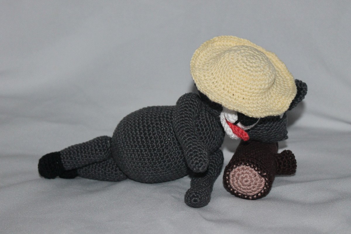 sleepy racoon crochet pattern english version - Image 2