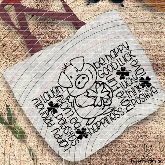 Lucky Pig Plotterdatei SVG DXF