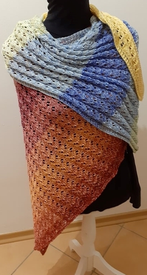 Strickanleitung "asymmetrisches Tuch Herzele"