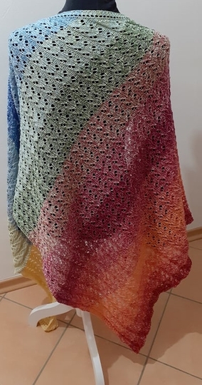 Strickanleitung "asymmetrisches Tuch Herzele"