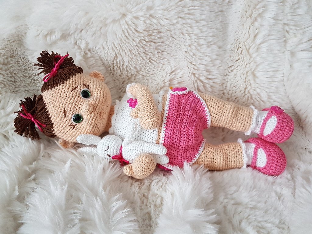 Häkelanleitung, Babymädchen Lina