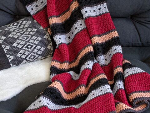 Häkelanleitung für Decke Arata