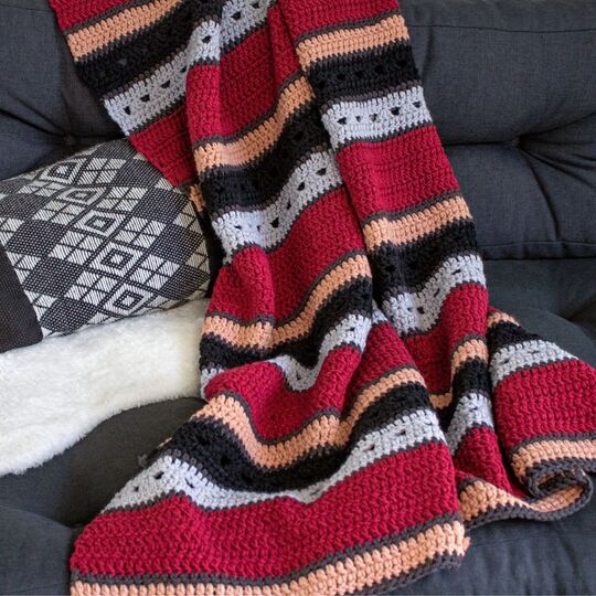 Häkelanleitung für Decke Arata