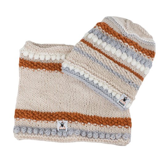 Strickanleitung Set Beanie Irvine + Loop Salem