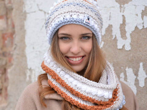 Strickanleitung Set Beanie Irvine + Loop Salem