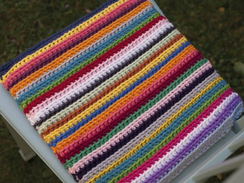 Häkelanleitung für Sitzkissen Shinano