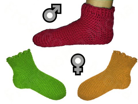 gehäkelte Socken für Sie & Ihn „Rumlümmler“ 2 versch. Anleitungen Gr. 39+42