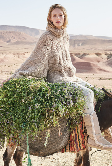 Strickanleitung: Kuschelpulli in Beige