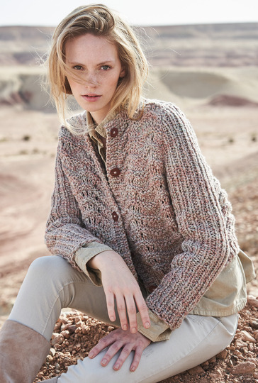 Strickanleitung: Kastige Jacke im Wellenmuster