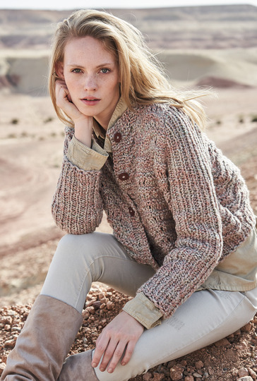 Strickanleitung: Kastige Jacke im Wellenmuster