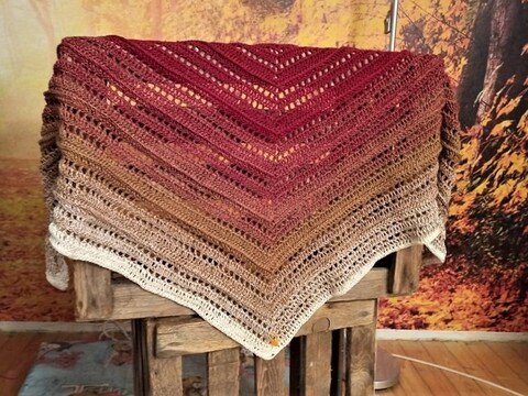 Häkelanleitung Dreiecktuch Alley