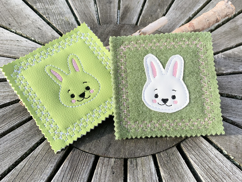 MugRug Hase ITH Stickdatei 10x10