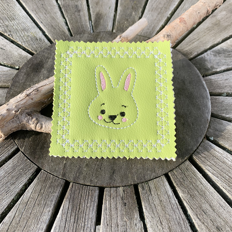 MugRug Hase ITH Stickdatei 10x10 - Bild 10