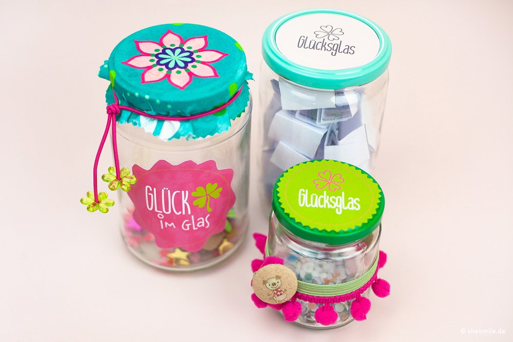 Gl&uuml;cksglas der Dankbarkeit (Bastelanleitung und Ideensammlung)