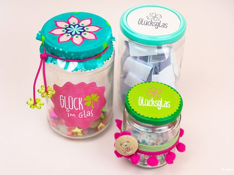 Glücksglas der Dankbarkeit (Bastelanleitung und Ideensammlung)