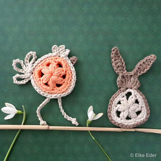 Cute Granny-Bunny - Easter Decoration, Table Decoration, Application