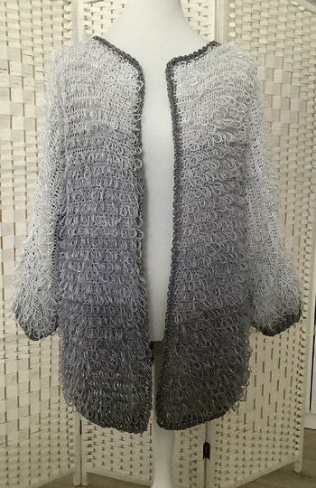 1-Bobbel-Kuschel-Wuschel-H&auml;keljacke "Kieselstein Deluxe"