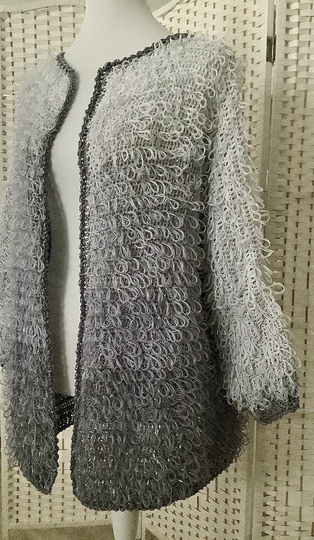 1-Bobbel-Kuschel-Wuschel-H&auml;keljacke "Kieselstein Deluxe"