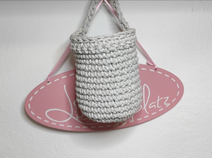 Häkelanleitung Hängekörbchen mit Umschlag