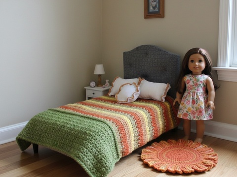 Pattern American Girl Bedding Set