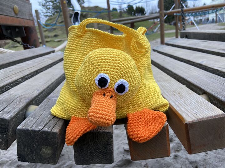 Häkelanleitung - Ostertasche "Ente"