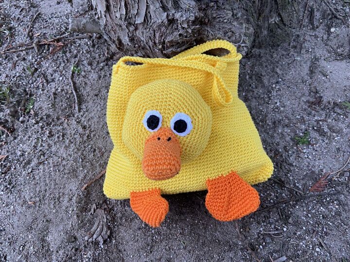 Häkelanleitung - Ostertasche "Ente"