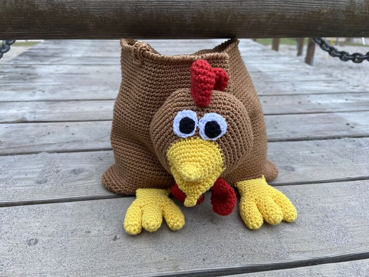 Häkelanleitung - Ostertasche "Huhn"