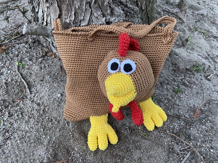 Häkelanleitung - Ostertasche "Huhn"