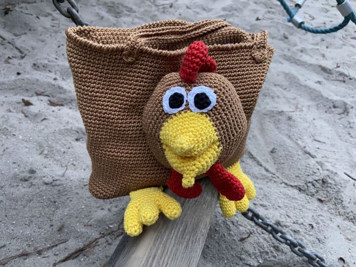 Häkelanleitung - Ostertasche "Huhn"